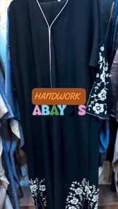 Ropa musulmana tradicional de mujer islámica modesta elegante Islámica estilo Abayas nupcial Formal Dubai-accesorio incluido - Product Image 2