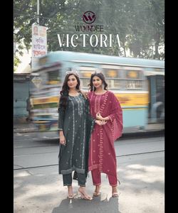 Belle Salwar Kurta rose pour les femmes dans le style de fête du Ramadan avec Abaya marocaine et robe de caftan de luxe brodée - Product Image 2