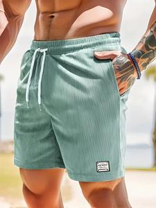 <b>Men's</b> New Arrival Summer Sports <b>Shorts</b> Comfortable Elastic Mid Waist Breathable Casual <b>Bermuda</b> <b>Shorts</b> - Product Image 1