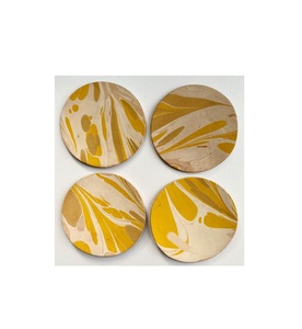 Sous-verres en cuir Unique avec support, ensemble de 6 sous-verres en cuir, sous-verre de Table et plateau, produit de vente - Product Image 5