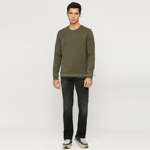 Nardon Apparel Sudadera para hombre Algodón Rib Cuello redondo Streetwear Up Shoulder Fit Sudaderas con capucha y sudaderas para hombre - Product Image 4