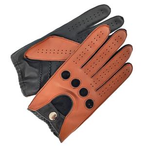 Gants de conduite en peau de mouton personnalisés de haute qualité gants en cuir d'hiver non doublés couture extérieure décontracté usage quotidien thermique - Product Image 3