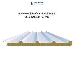 Trock cách nhiệt Bảng điều khiển mái đá len lõi tiết kiệm năng lượng cách nhiệt bánh sandwich Bảng điều khiển cho công nghiệp kho xây dựng logictics - Product Image 3