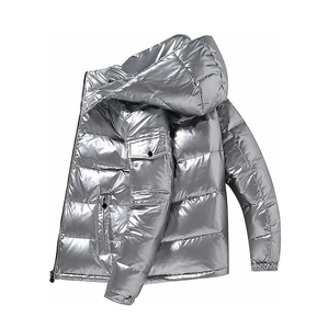 Breathable Custom <b>Men's</b> Winter Puffer <b>Jackets</b> with Detachable Hood Outdoor Custom <b>Men</b> Puffer <b>Jacket</b> - Product Image 2