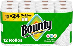 Bounty Essentials Select-A-Size Paper <b>Towels</b>, <b>White</b> (12 Double Rolls = 24 Regular Rolls) - Product Image 2