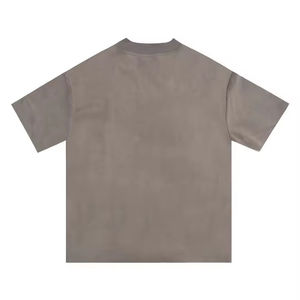 T-shirt personnalisé de coupe carrée délavé à l'acide, poids lourd du fabricant, t-shirt imprimé surdimensionné, technique de chute d'air - Product Image 2