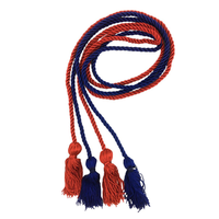 Cordes d'honneur de remise de diplôme multicolores personnalisées en vrac Cérémonie Cordons colorés tressés Gland