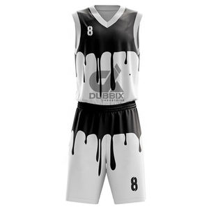 Uniforme de Baloncesto Estampado en 3D de Talla Grande, Nuevo Diseño, Ropa Deportiva para Adultos, Transpirable, Logotipo Personalizado, Opciones de Color al por Mayor - Product Image 5