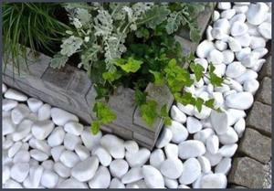 Pierres roulées indiennes de haute qualité, galets non polis, blanc neige, décoration de jardin, naturelles, créations Shrekha - Product Image 5