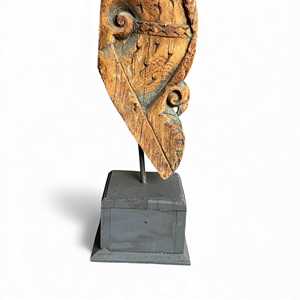 Soporte de Madera Vintage Indio, Tallado a Mano, Decoración Arquitectónica de Pared, Estilo Rústico Antiguo para Interiores del Hogar, Combinación Variada, 1 Contenedor - Product Image 2