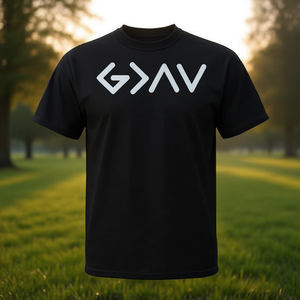 T-shirt chrétien God Is Faithful pour hommes et femmes, noir - Product Image 3