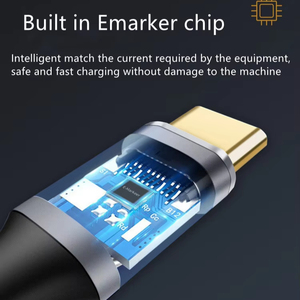 Wholesale 0.5M 1M 2M 8K 60Hz USB 4.0 Cable 40Gbps <strong>Data</strong> Cables <strong>Built</strong> in Emarker Chip 240W <strong>Type</strong> C Fast Charging Cable - Product Image 2