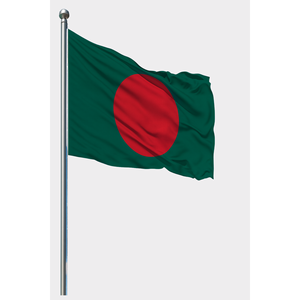 Digital Printing Bangladesh Outdoor <b>Flag</b> with Aluminum <b>Pole</b> & Plastic or Silk Materials - Product Image 1