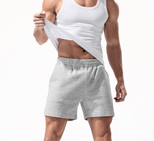 Custom Logo Fleece Cotton Jogger <b>Sweat</b> <b>Shorts</b> <b>Men</b> Quick Dry Breathable Mid Waist Sports Gym Workouts <b>Men's</b> <b>Shorts</b> - Product Image 3