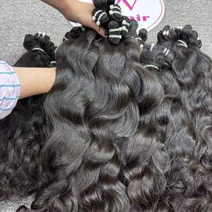 100% cheveux ondulés naturels bruts cheveux vietnamiens bruts meilleure qualité en gros cheveux génie trame Double dessiné - Product Image 1