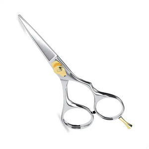 Pulido de espejo, Tijera para bigote de barba de acero inoxidable alemán, cuchillas afiladas, tijeras de peluquero con tornillo ajustable - Product Image 1