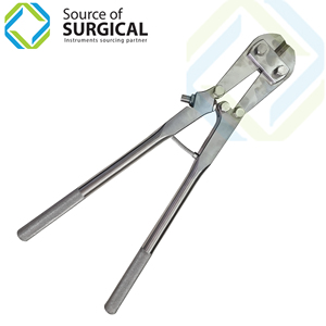 Pince coupante robuste de haute qualité pour la chirurgie, à pointe en acier au carbone, modèle SOS-31015, manuelle, certifiée ISO 13485 - Product Image 1