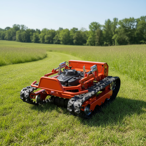 Tondeuse robot chenillée autopropulsée 190cc de haute qualité avec <span class=keywords><strong>lame</strong></span> à fléaux, charrue à <span class=keywords><strong>neige</strong></span> télécommandée et coupe-herbe de jardin - Product Image 3