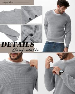Suéter para hombre, Jersey de punto, suéteres de color sólido, totalmente transpirable, de secado rápido, el mejor Material para el invierno, logotipo personalizado posible - Product Image 5