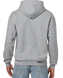 Sweat-shirt à capuche pour adulte, mélange épais, 50% coton, 50% polyester, tricot molletonné, pré-tissé, Machine à laver - Product Image 3