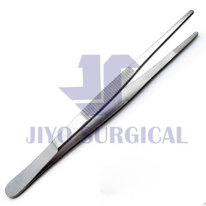 Fórceps de tejido de vendaje de acero inoxidable de alta calidad superventas pinzas de pulgar quirúrgicas OEM personalizadas 14 cm - Product Image 3