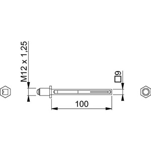 Juego de Sujetadores Intercambiables HOPPE, Perfil K/G, Pasador 3310, 9 x 100 mm a 67-72 mm, Sujetadores de 67-72 mm - Product Image 3