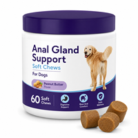 Friandises à mâcher molles pour chiens Dog Scooting Wellness, soutien des glandes anales avec Psyllium Husk & Fibres pour des selles saines, marque privée OEM