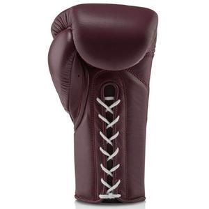 Gants de boxe marrons à lacets. Meilleurs gants de combat d'entraînement et gants de boxe professionnels marron à lacets - Product Image 2