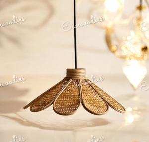 Nouvelle tendance en rotin fait à la main suspension en bambou tissé pour la maison café Restaurant hôtel - Product Image 2