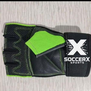 Gants de haute performance pour fauteuil roulant, musculation, cyclisme, respirants, unisexes, haute visibilité, vert, cuir de mouton grainé, robustes, personnalisés - Product Image 1