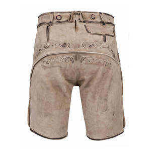 Shorts en cuir suédé décontractés pour hommes, style bavarois, Trachten allemand, vente en gros à bas prix - Product Image 3