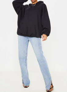 Sweat à capuche personnalisé pour femmes Sweat-shirt à capuche polo en molleton de coton pour femmes - Product Image 2