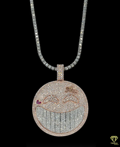 Pendentif vintage original Shield VVS Lab Grown en argent 925 personnalisé avec placage rhodium Bijoux Hip Hop - Product Image 3