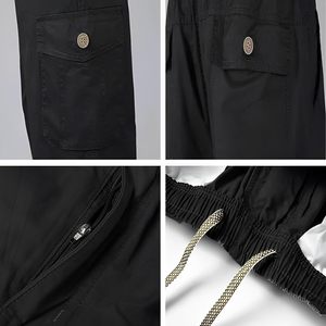 2023 New Fashion Men's High Waist Sweatpants Casual <b>Work</b> <b>Cargo</b> Trousers with Multi-Pockets Durable Fabric Hip Hop Style - Product Image 6