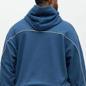 ชุดลำลองสตรีทแวร์สำหรับผู้ชาย ชุดวอร์มโอเวอร์ไซส์ใส่สบาย ปี 2026 รับสกรีนโลโก้ ชุดวอร์มผู้ชายคุณภาพสูง สีพื้น - Product Image 2