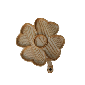 Plateau en bois pour le service | Finition en bois naturel | Fabriqué à la main | Écologique | Parfait pour la cuisine, la décoration de la salle à manger - Product Image 4