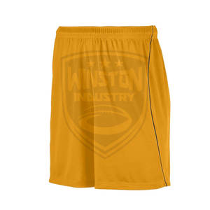 Pantalones cortos de fútbol con cintura elástica y ropa deportiva de verano con logotipo personalizado en color sólido, nuevo estilo - Product Image 1