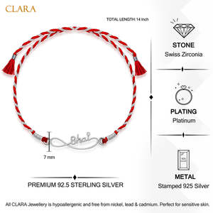 NOVAMART Fine Silver Tibetan Bhai Infinity Rakhi Hindu Unisex Fashion Bracelets & <b>Bangles</b> Wholesale Export - Product Image 5