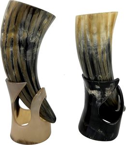 100% Corne à boire médiévale Viking naturelle Corne à bière de style animal poli à vendre par le fabricant indien AALIYAN IMPEX - Product Image 4