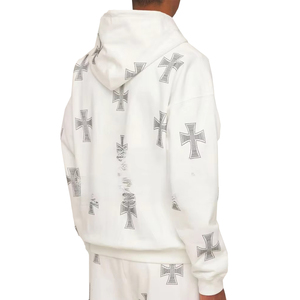 ชุดวอร์มผ้าฝ้าย100% ดีไซน์พลอยเทียมสำหรับผู้ชายชุดวอร์มผ้าฝ้ายออกแบบโลโก้ได้ตามต้องการ - Product Image 2