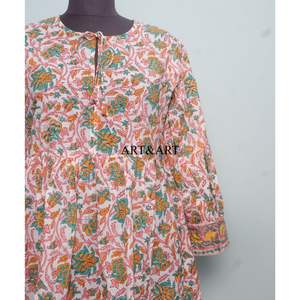 ชุดเดรสทำงานถักมือ 100% ผ้าฝ้าย ลายพิมพ์ดิจิทัล สไตล์หวาน ใส่สบายสำหรับฤดูร้อน เอวธรรมชาติ ขายส่ง กำลังขายดี - Product Image 2