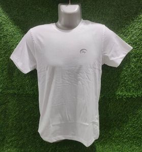 เสื้อยืดผ้าฝ้ายโอเวอร์ไซซ์สะพายไหล่ทรงหลวมสำหรับผู้ชายเสื้อยืดพิมพ์โลโก้แบบเข้ารูปสไตล์ลำลองทำจากอินเดีย - Product Image 4