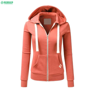 Women <b>Cropped</b> Cotton Full <b>Zip</b> <b>up</b> Hoodie Sweatshirt Drop Shoulder Breathable Hooded Jacket With Pockets Casual Streetwear - Product Image 6