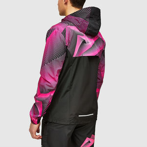 แจ็กเก็ตกันลมกีฬาของผู้ชายทรงพอดีตัวสวมใส่สบายใหม่แห้งเร็วตามสั่ง - Product Image 3