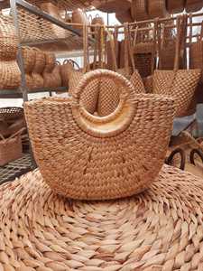 กระเป๋าหวายราคาถูก กระเป๋าฟาง กระเป๋าสาน ทำจากผักตบชวา คุณภาพส่งออกจากประเทศไทย - Product Image 4