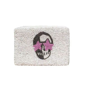 Broderie artisanale unique Yeehaw Seed Design perlé petit sac portefeuille élégant fantaisie élégant Premium à la mode par Hiba Enterprises - Product Image 1