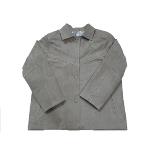 Veste de motard en faux daim pour femmes de haute qualité Tan avec frange d'enfant personnalisée respirante et teinte avec décoration à rayures - Product Image 1