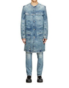 แจ็กเก็ตยีนส์แฟชั่นสำหรับผู้ชายขนาดใหญ่เสื้อแจ็กเก็ตผ้าเดนิมไซส์ใหญ่พิเศษ - Product Image 1