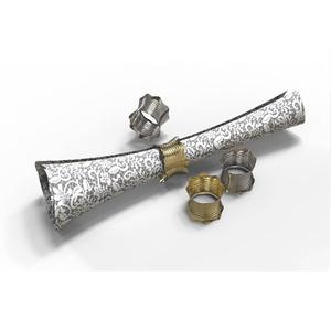Luxury Laser Cut Metal Napkin Ring Gold & Silver Decorative Table Holder for Fine Dining Restaurant & Premium Wedding Decor Bulk - Product Image 2