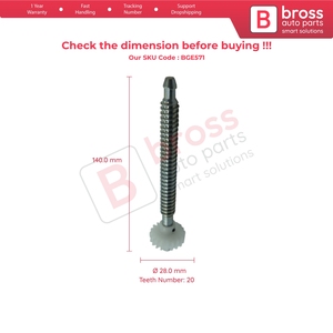 Motor de ajuste de altura BGE571 5609510, engranaje de plástico de reparación, eje de 14 cm para Mondeo Galaxy S Max - Product Image 5